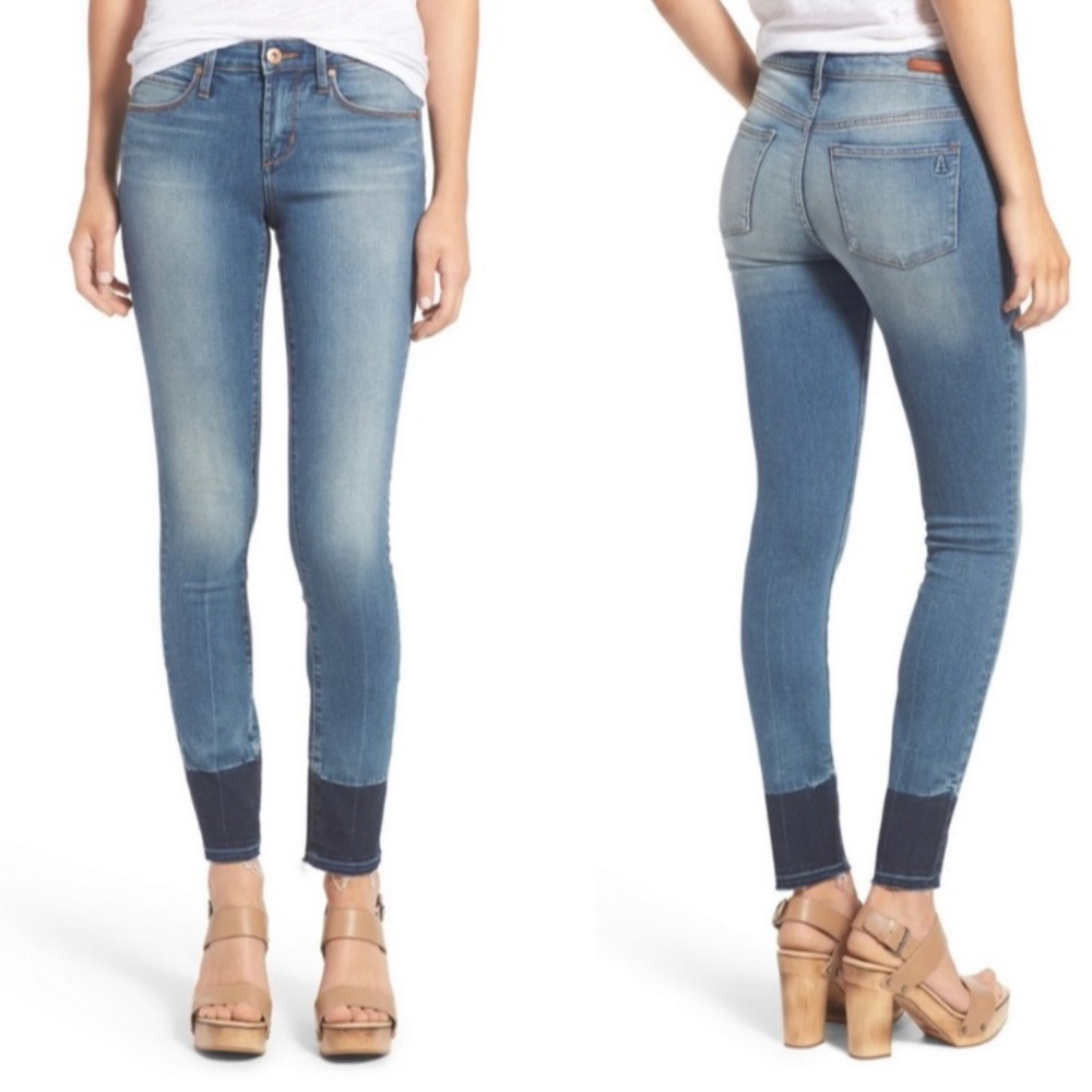 Articles of Society Jeans Sarah Skinny Palm Raw Hem Jeans